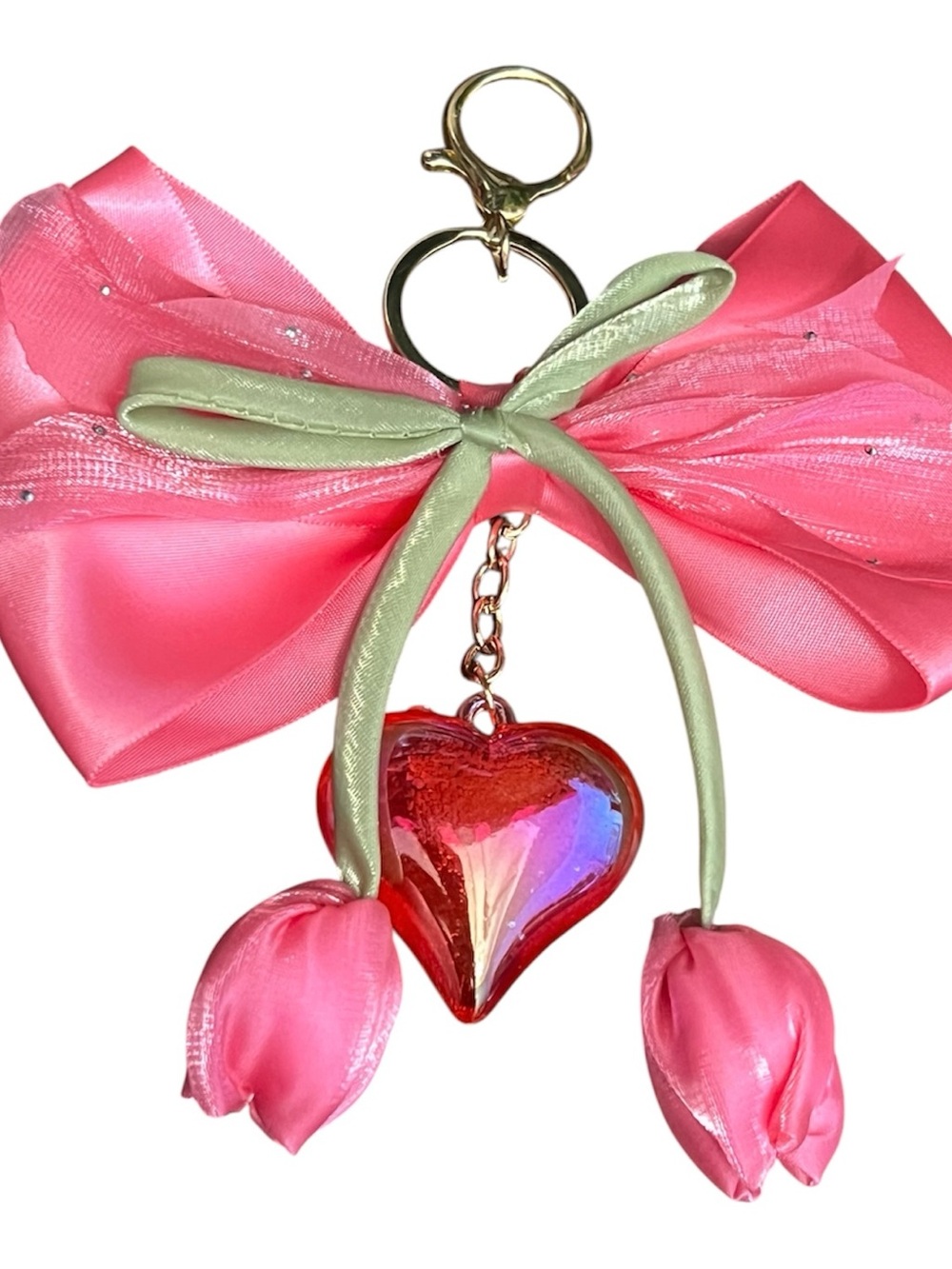 ๐ท The Blossom Affair Oversized Bow Bag Charm ๐ธ Limited Edition โข One of a Kind โข - Picture 6 of 6